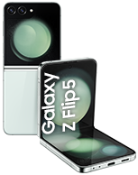 Image of galaxy Z Flip5 Mint colour