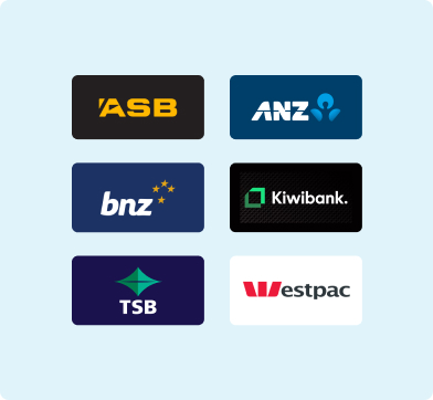 Image of the logos for the banks that support POLi payments