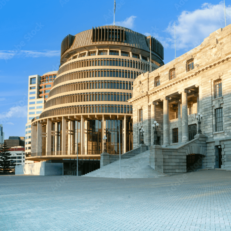 Image of the Beehive in Wellington