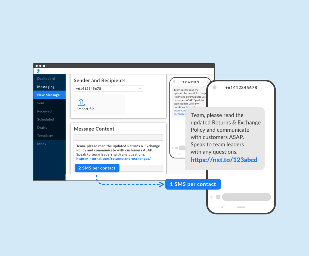 Landing Page Overview with curve