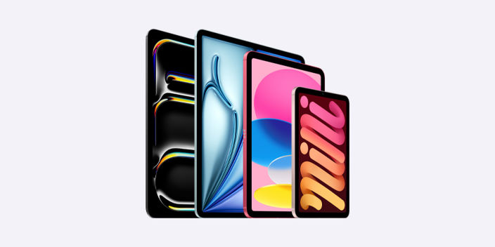 Image of different iPads and sizes